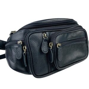 Black Leather Men's Bag